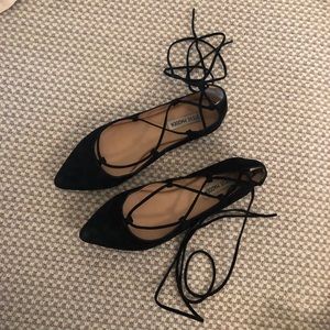 Lace up flats